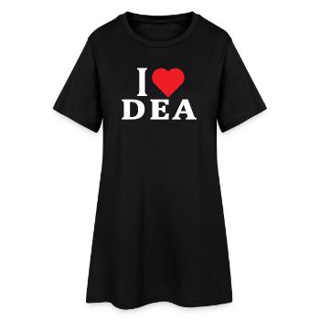 t-shirt J’adore Déesse t-shirt idée cadeau - Robe T-shirt Femme - noir - Devant