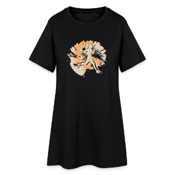 Coureur élégant toujours une longueur d’avance - Robe T-shirt Femme - noir - Devant