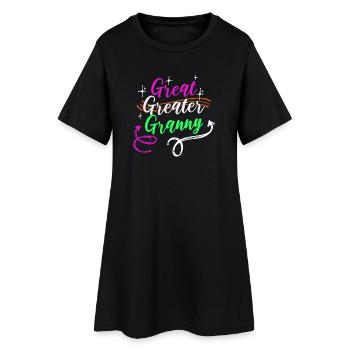 Großmutter Oma Spruch Superoma Rentnerin Alte Frau - Frauen T-Shirt-Kleid - Schwarz - Vorne