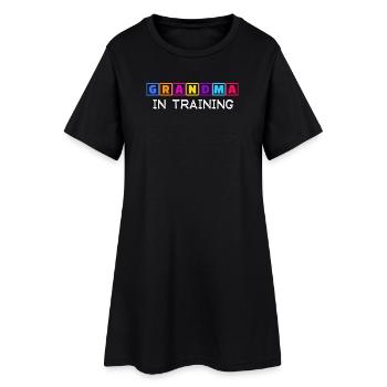Oma Humorvoll Ruhestan Statement Großmutter - Frauen T-Shirt-Kleid - Schwarz - Vorne