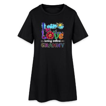 Déclaration cool Grand-mère aînée Grand-mère Superoma - Robe T-shirt Femme - noir - Devant