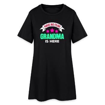 Lieblingsoma Oma Großmutter Pensionistin Statement - Frauen T-Shirt-Kleid - Schwarz - Vorne