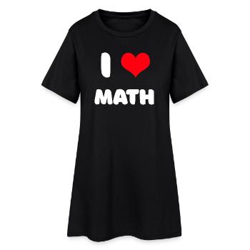 J'adore les maths - Robe T-shirt Femme - noir - Devant
