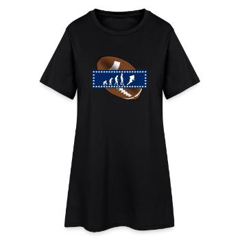 EVOLUTION AMERICAN FOOTBALL USA Geschenk - Frauen T-Shirt-Kleid - Schwarz - Vorne
