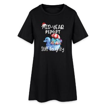 Le rapport semestriel de Gnome reste effronté - Robe T-shirt Femme - noir - Devant