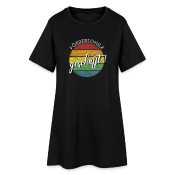 Förderschule geschafft Sonderschule retro vintage - Frauen T-Shirt-Kleid - Schwarz - Vorne