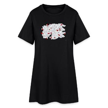 Je le fais à ma façon - Robe T-shirt Femme - noir - Devant