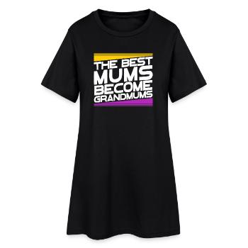 Oma Glückwunsch Großmutter Großmama Statement - Frauen T-Shirt-Kleid - Schwarz - Vorne