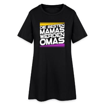 Großmutter Oma gratulation Statement Großmama - Frauen T-Shirt-Kleid - Schwarz - Vorne
