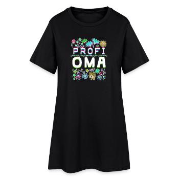 Pensionistin Oma Großmutter Seniorin Statement - Frauen T-Shirt-Kleid - Schwarz - Vorne