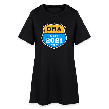 Seniorin Oma Großmutter Statement Ruhestand - Frauen T-Shirt-Kleid - Schwarz - Vorne