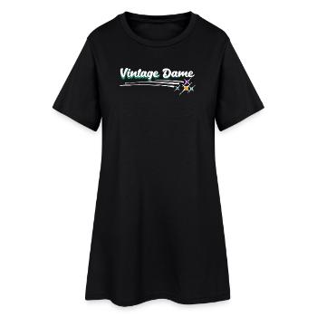 Vintage Grandmother Grandma Senior Citizen Pensioner Saying - Women’s T-Shirt Dress - black - Front