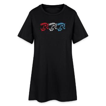 Chevaux islandais Étalon Galop Chevaux islandais - Robe T-shirt Femme - noir - Devant