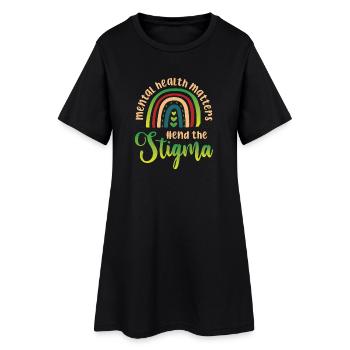 Mental Health Matters Lutter contre la stigmatisation - Robe T-shirt Femme - noir - Devant
