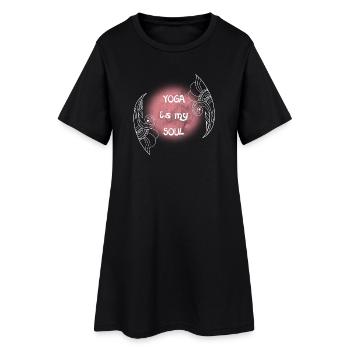 Le yoga est mon cercle d’âme - Robe T-shirt Femme - noir - Devant