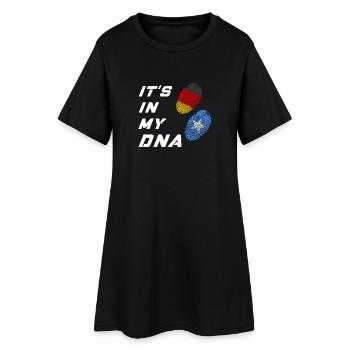 Dans mon ADN Allemagne / Somalie - Robe T-shirt Femme - noir - Devant
