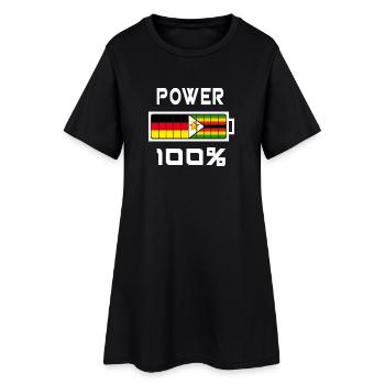 100 Power Allemagne Zimbabwe - Robe T-shirt Femme - noir - Devant