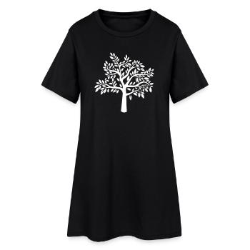 Step - Women’s T-Shirt Dress - black - Front