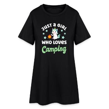 Camping Campen - Robe T-shirt Femme - noir - Devant