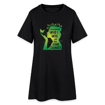 Elle se souvenait de qui elle était - Robe T-shirt Femme - noir - Devant