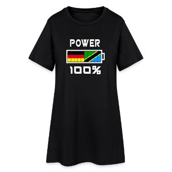 Allemagne et Tanzanie Power 100% - Robe T-shirt Femme - noir - Devant