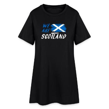 We are Scotland flags design - Women’s T-Shirt Dress - black - Front