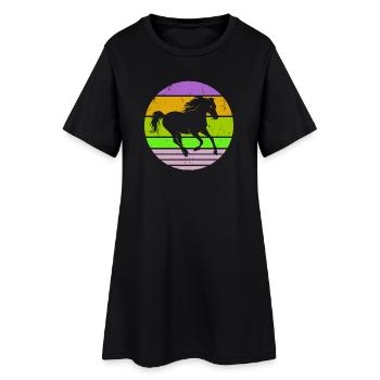 Étalon Cheval de galop Amour Chevaux Islandais Chevaux - Robe T-shirt Femme - noir - Devant