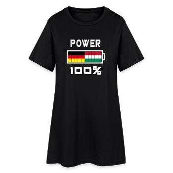 Germany and Hungary Power 100% - Women’s T-Shirt Dress - black - Front