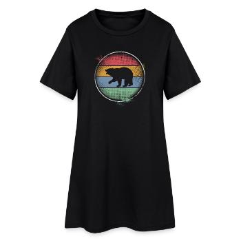 Bear - Women’s T-Shirt Dress - black - Front
