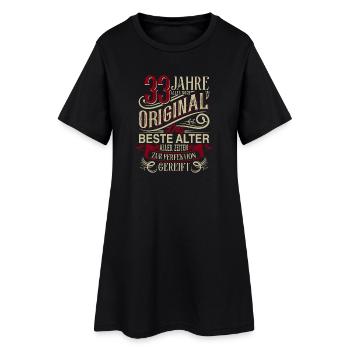 33. Geburtstag Vintage Retro - Frauen T-Shirt-Kleid - Schwarz - Vorne