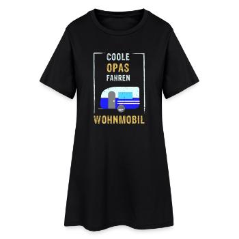 Coole Opas fahren Wohnmobil - Frauen T-Shirt-Kleid - Schwarz - Vorne