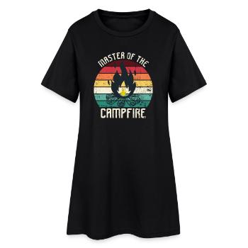 Maître du feu de camp - Robe T-shirt Femme - noir - Devant