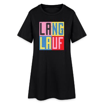 Conception à travers le pays - Robe T-shirt Femme - noir - Devant