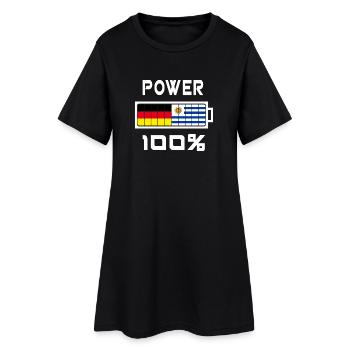 Germany and Uruguay Power 100% - Women’s T-Shirt Dress - black - Front