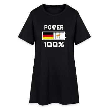 Allemagne et Chypre Power 100% - Robe T-shirt Femme - noir - Devant