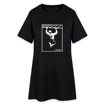 Conception de bugs de traction en calisténique - Robe T-shirt Femme - noir - Devant