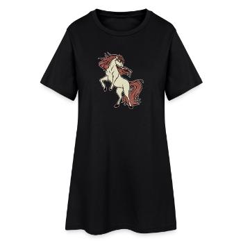 Trot Horses Gallop Icelandic Horses Riding Horse Fan - Robe T-shirt Femme - noir - Devant