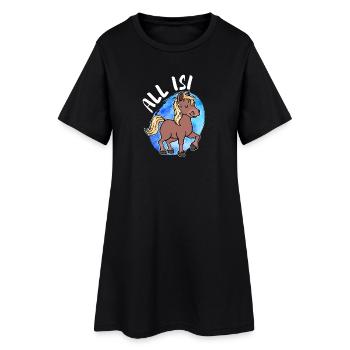Poneys islandais Déclaration de poney Chevaux islandais Idiot de cheval - Robe T-shirt Femme - noir - Devant