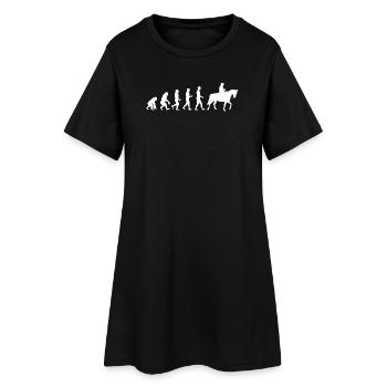 Chevaux vintage Chevaux islandais Cheval Amour Étalon - Robe T-shirt Femme - noir - Devant