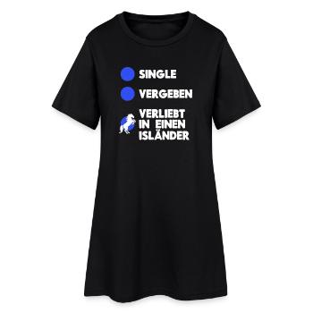 Pferde Humorvoll Statement Islandpferde Pferdefan - Frauen T-Shirt-Kleid - Schwarz - Vorne
