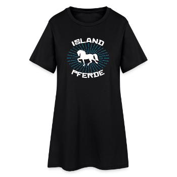 Chevaux Déclaration islandaise Chevaux islandais Cheval Amour - Robe T-shirt Femme - noir - Devant