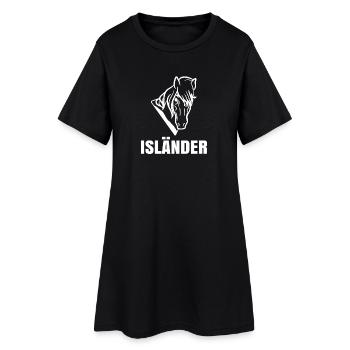 Isländer Pferde Islandpferde Spruch Pferdenarr - Frauen T-Shirt-Kleid - Schwarz - Vorne