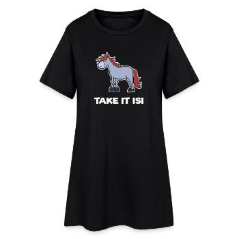 Foal Horses Pony Haflinger Icelandic Horses Saying - Women’s T-Shirt Dress - black - Front