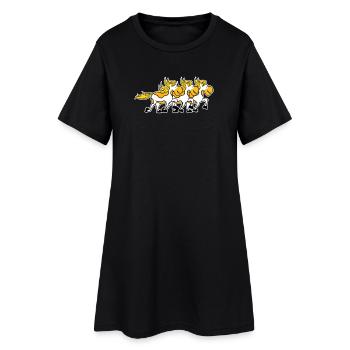 Poulains Chevaux Amour Du cheval Fou de cheval Chevaux islandais - Robe T-shirt Femme - noir - Devant