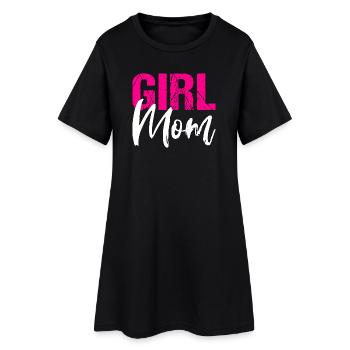 Girl Mom Tochter Mutter Mama - Frauen T-Shirt-Kleid - Schwarz - Vorne