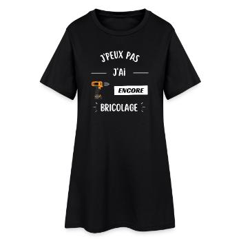 Je peux pas jai encore bricolage - Robe T-shirt Femme - noir - Devant