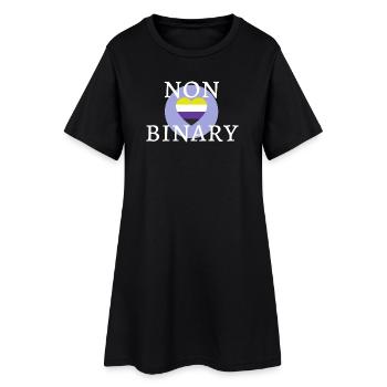 Non genré OUI ! - Robe T-shirt Femme - noir - Devant