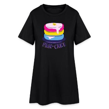 Pansexuel - Robe T-shirt Femme - noir - Devant