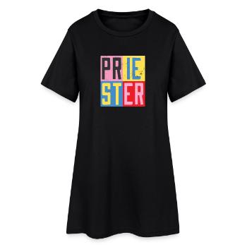 Conception de prêtre - Robe T-shirt Femme - noir - Devant