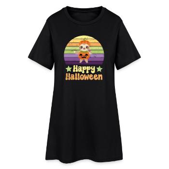 Halloween Sloth - Women’s T-Shirt Dress - black - Front